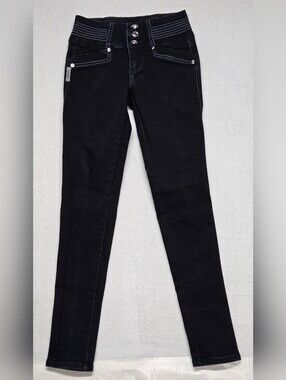 Hammer 1 Stretch Denim Jeggings Decorative Buttons Stitching
